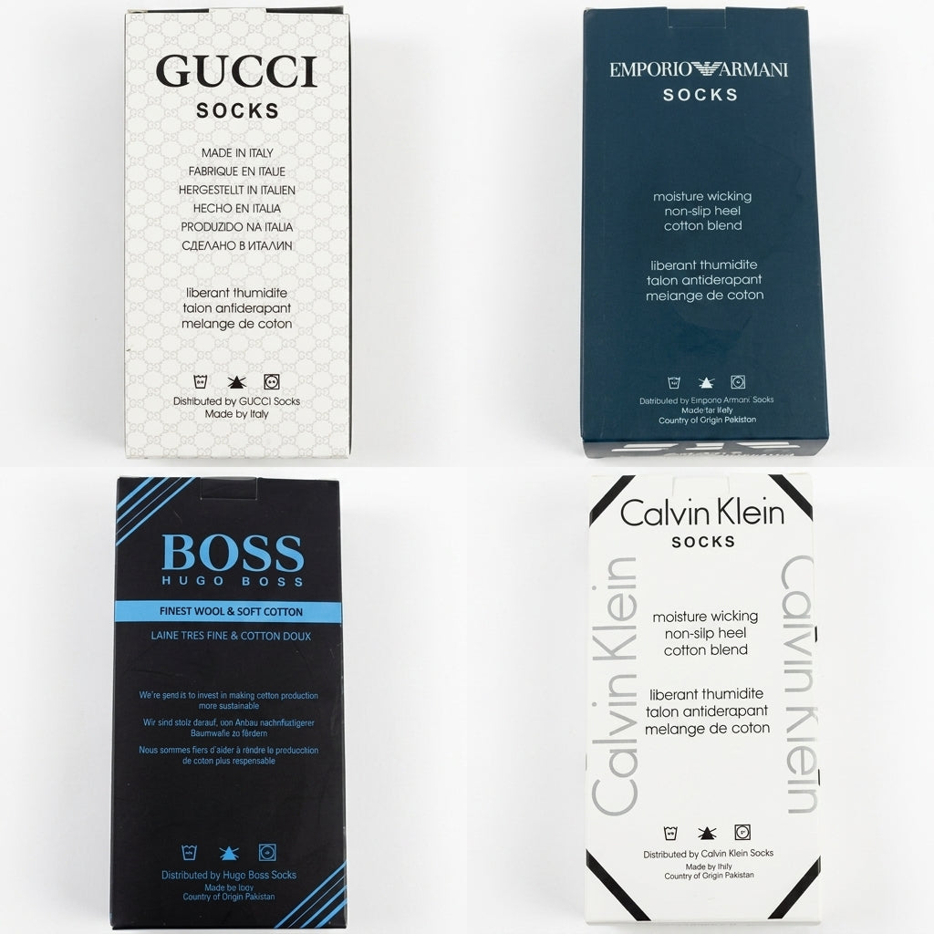 SKS-BUNDLE OFFER 4 BOXES OF PACK OF 3 FULL SOCKS (12 PAIRS).(FREE DELIVERY)