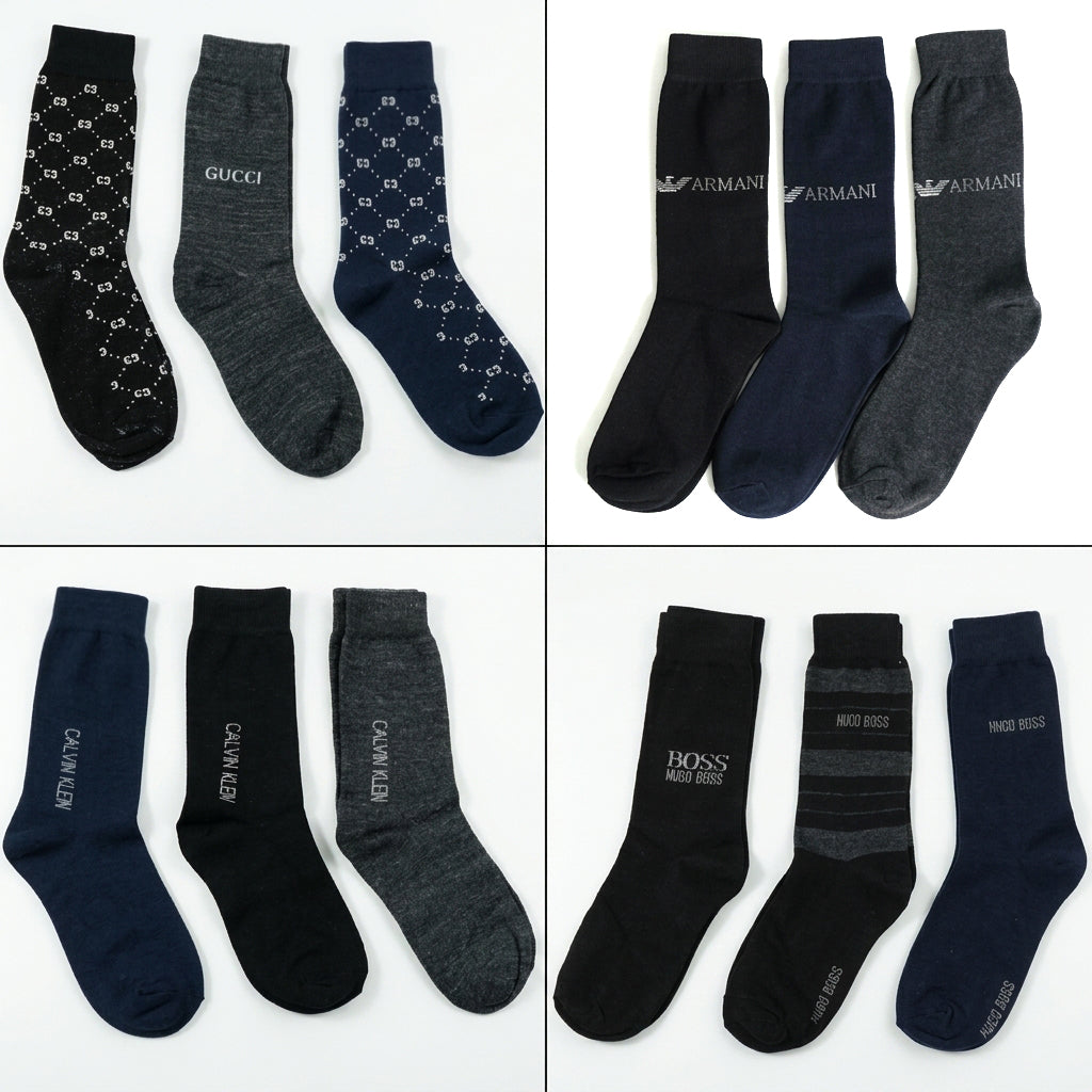 SKS-BUNDLE OFFER 4 BOXES OF PACK OF 3 FULL SOCKS (12 PAIRS).(FREE DELIVERY)