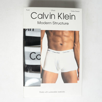BB04-CLKLN ALL BLACK PACK OF 3 BOXER BRIEFS