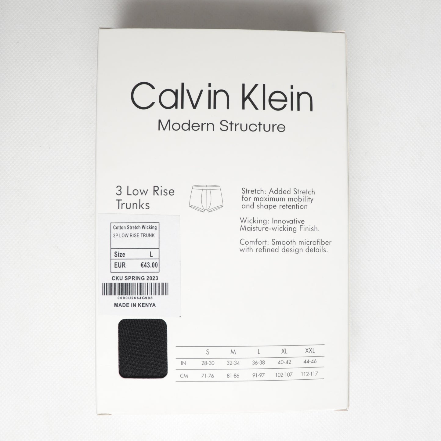 BB04-CLKLN ALL BLACK PACK OF 3 BOXER BRIEFS