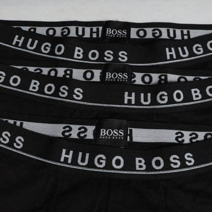 BB02-HGOBSS ALL BLACK PACK OF 3 BOXER BRIEFS
