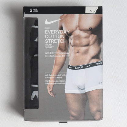 BB019-NK ALL BLACK PACK OF 3 BOXER BRIEFS