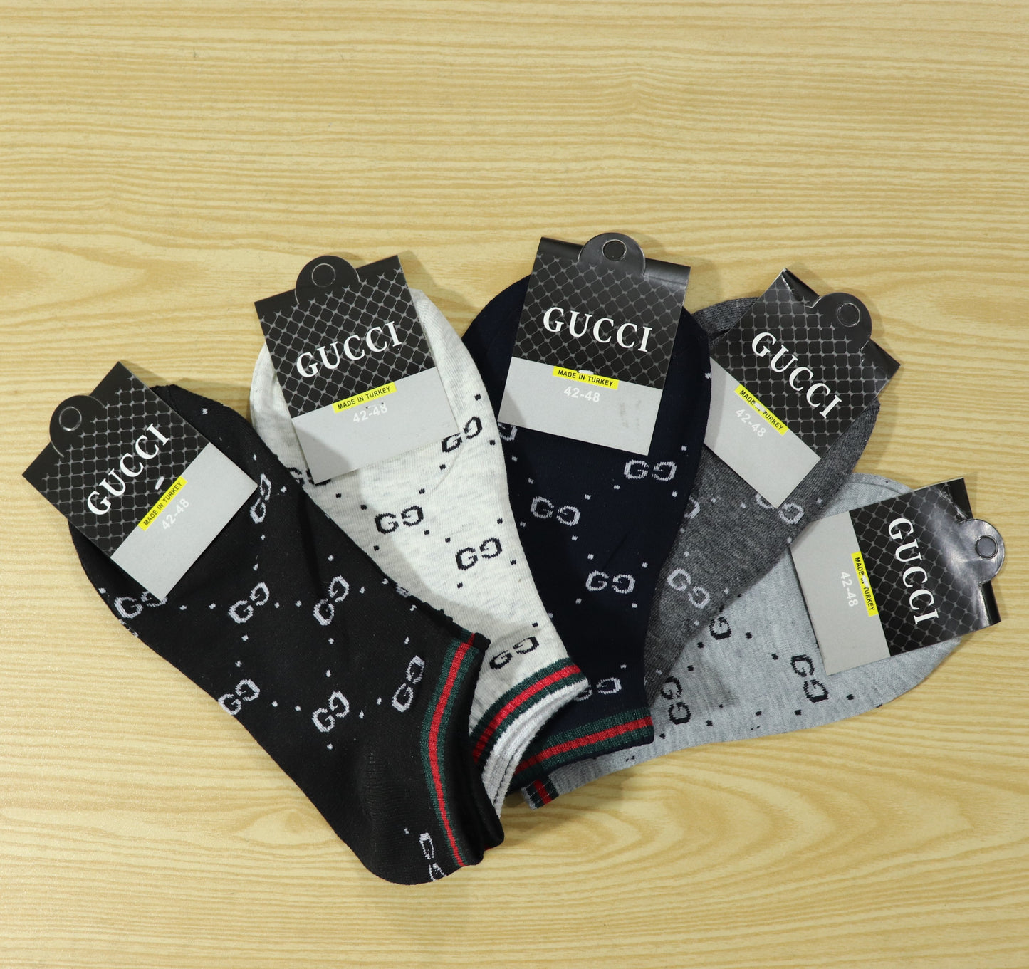SKS021-GC PACK OF 5 ANKLE SOCKS