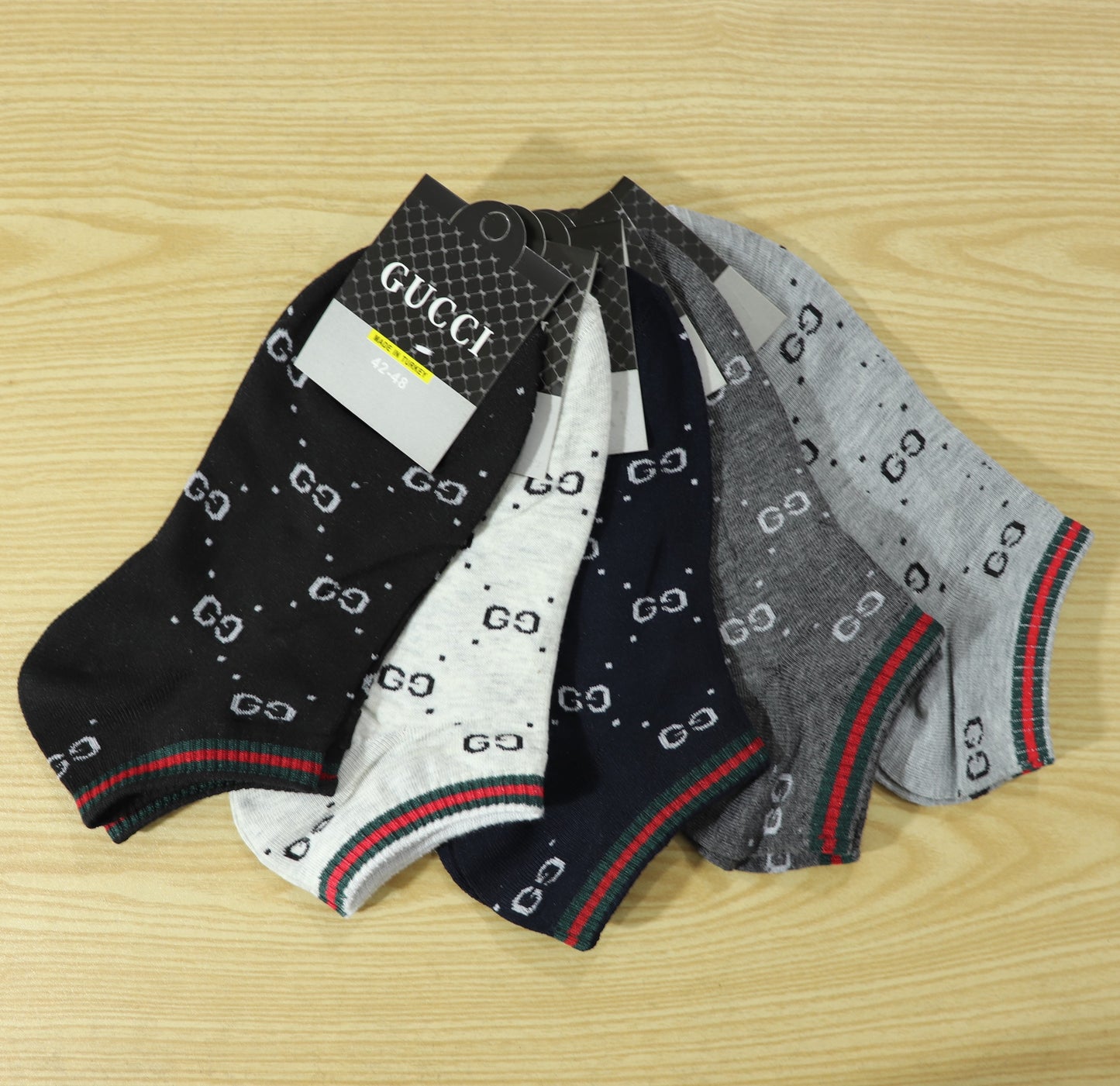 SKS021-GC PACK OF 5 ANKLE SOCKS