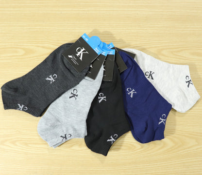 SKS025-CLKLN PACK OF 5 ANKLE SOCKS
