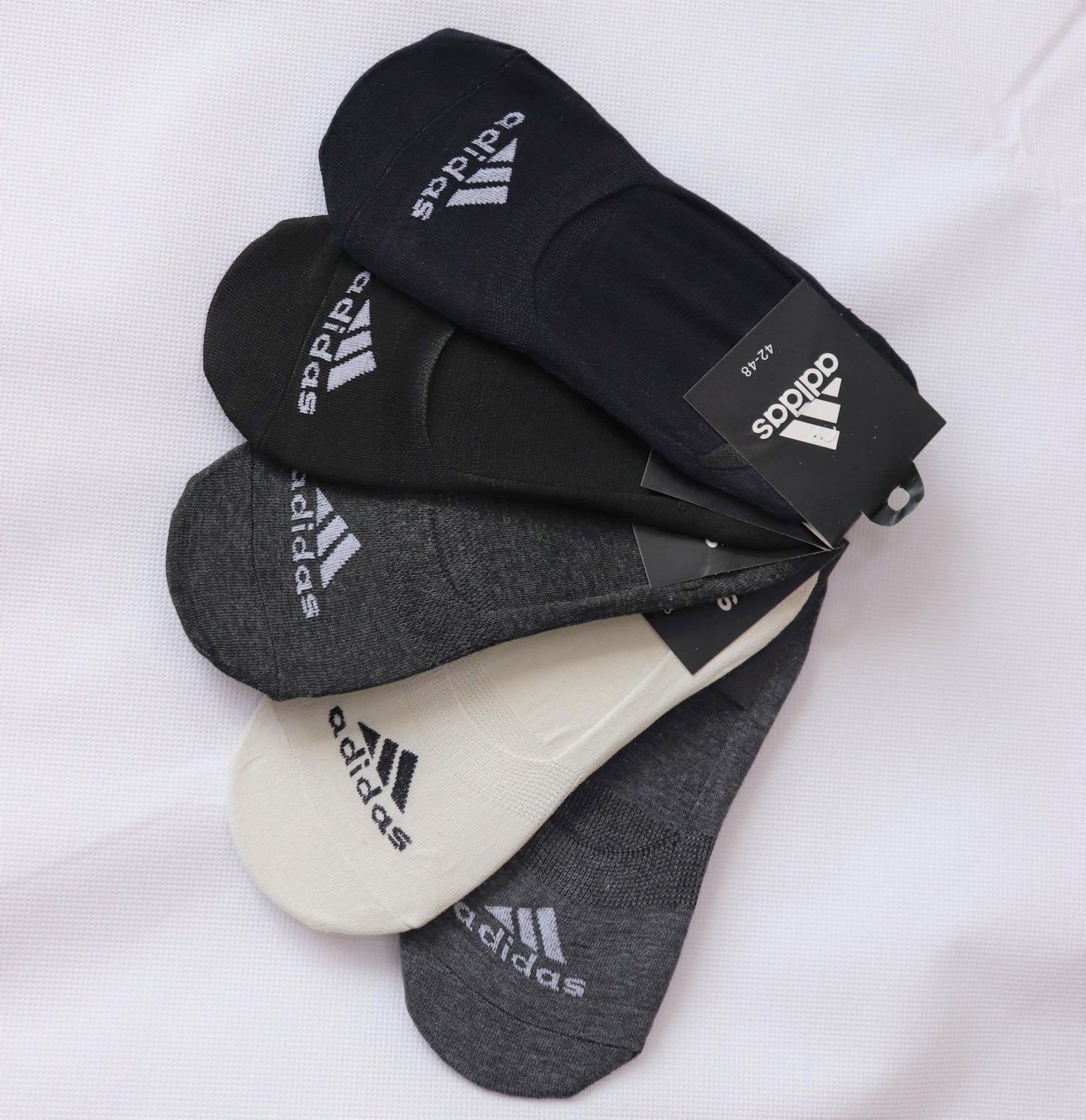 SKS048-ADS TRI LOGO PACK OF 5 LOAFER SOCKS