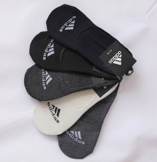 SKS048-ADS TRI LOGO PACK OF 5 LOAFER SOCKS