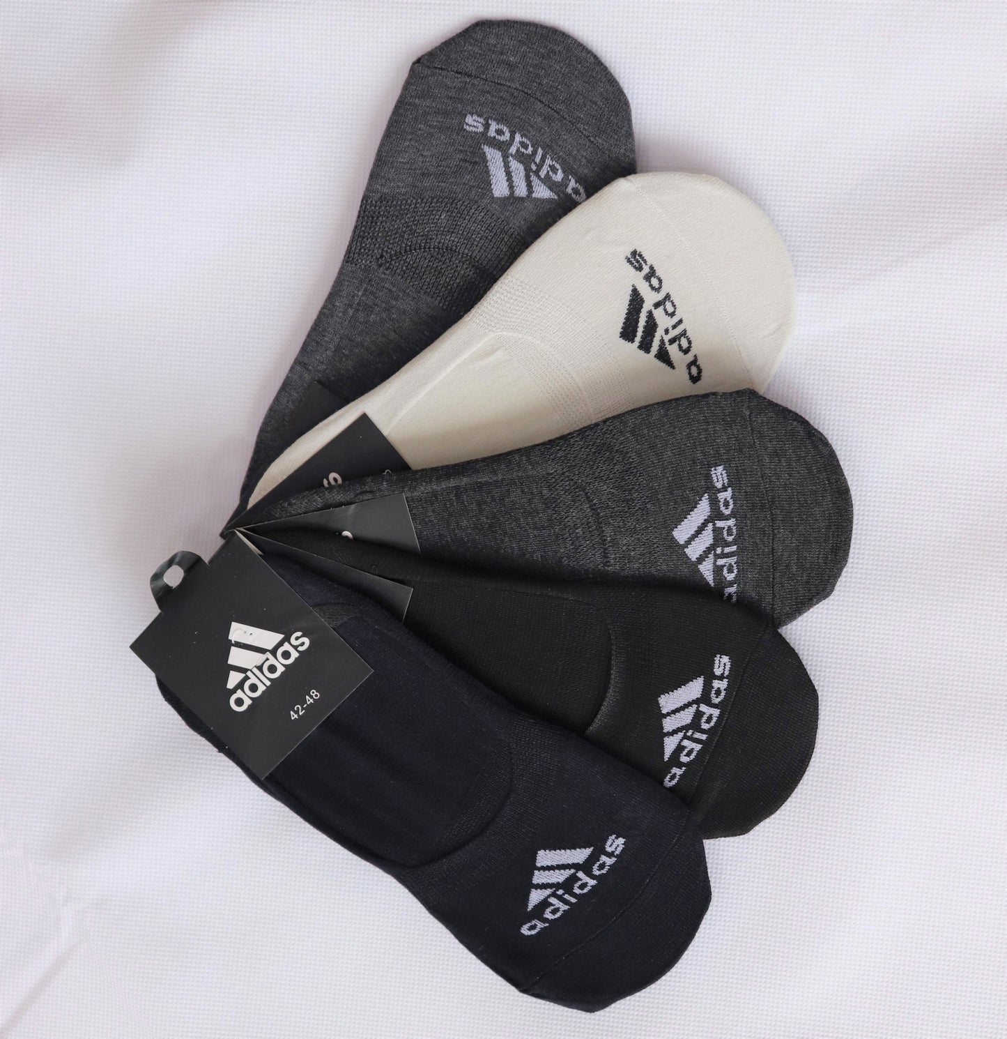 SKS048-ADS TRI LOGO PACK OF 5 LOAFER SOCKS