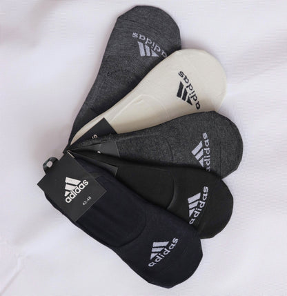 SKS048-ADS TRI LOGO PACK OF 5 LOAFER SOCKS