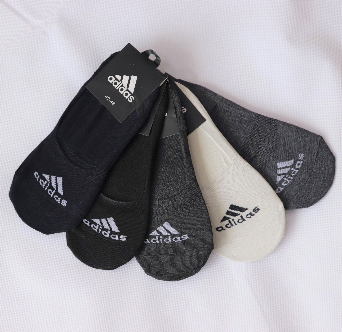 SKS048-ADS TRI LOGO PACK OF 5 LOAFER SOCKS