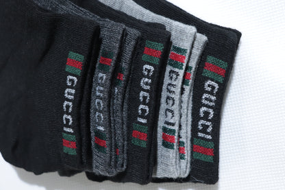 SKS071-GCI CLASSIC MID STRIPE PACK OF 5 ANKLE SOCKS
