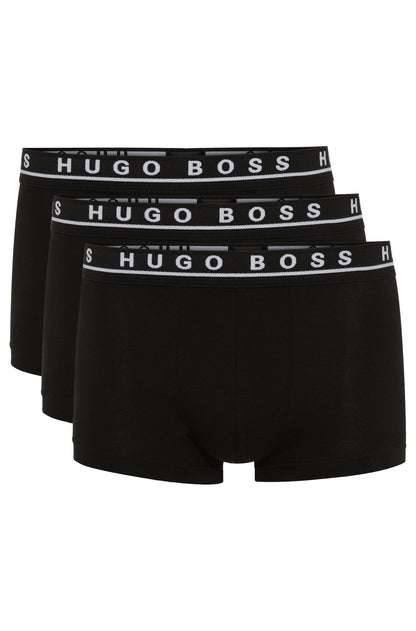 BB02-HGOBSS ALL BLACK PACK OF 3 BOXER BRIEFS