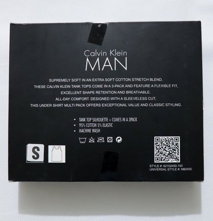 V02-CLKLN PACK OF 3 COMBED COTTON STRETCH UNDERSHIRTS (VEST)