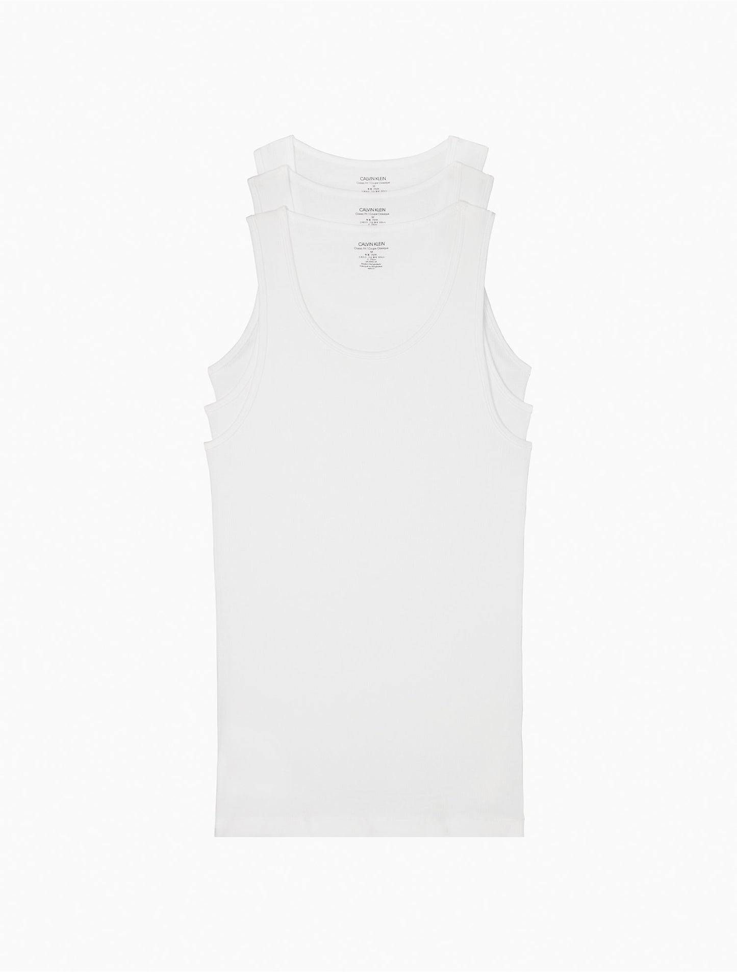 V02-CLKLN PACK OF 3 COMBED COTTON STRETCH UNDERSHIRTS (VEST)