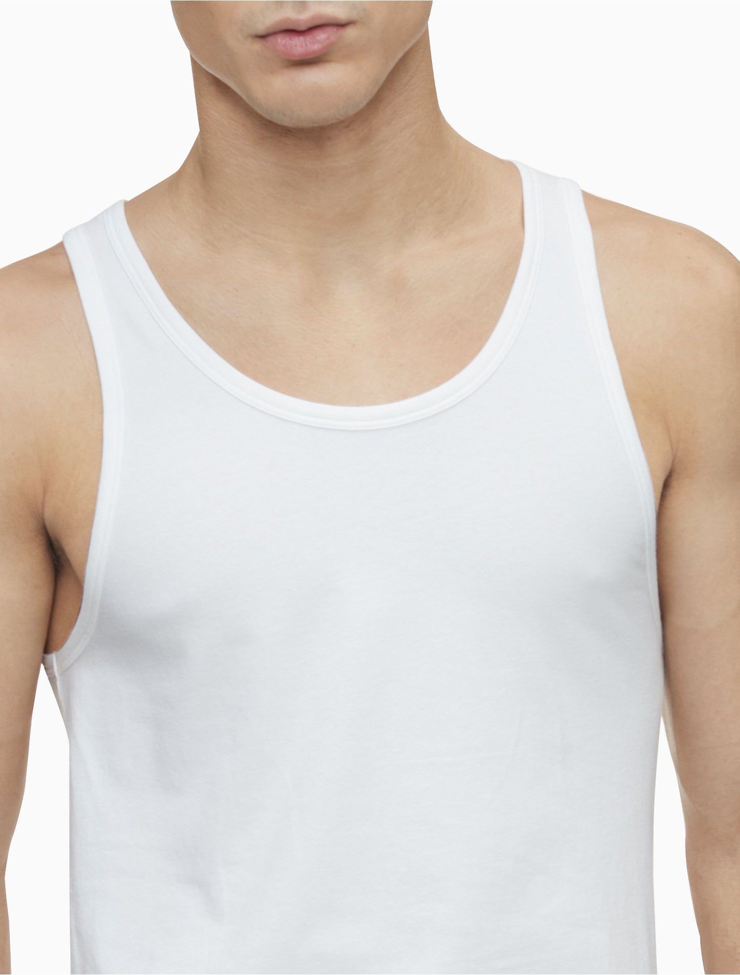 V02-CLKLN PACK OF 3 COMBED COTTON STRETCH UNDERSHIRTS (VEST)