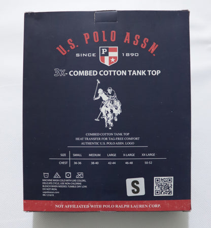 V04-USPAS PACK OF 3 COMBED COTTON STRETCH UNDERSHIRTS (VEST)